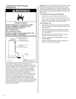 Предварительный просмотр 14 страницы Whirlpool BFG1F4040S3NOV Installation And Use Manual