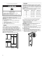 Preview for 6 page of Whirlpool Bottom Mount Refrigerator Use And Care Manual