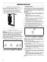 Preview for 8 page of Whirlpool Bottom Mount Refrigerator Use And Care Manual