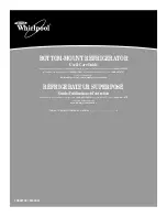 Whirlpool BOTTOM-MOUNT REFRIGERATOR Use & Care Manual предпросмотр