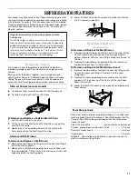 Предварительный просмотр 11 страницы Whirlpool BOTTOM-MOUNT REFRIGERATOR Use & Care Manual