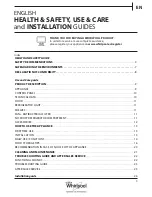 Предварительный просмотр 3 страницы Whirlpool bsf 9152 ox Health & Safety, Use And Care And Installation Manual