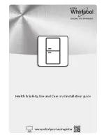 Whirlpool BSNF 8451 OX AQUA Use And Care And Installation Manual предпросмотр