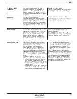 Preview for 13 page of Whirlpool BSNF 8451 OX AQUA Use And Care And Installation Manual