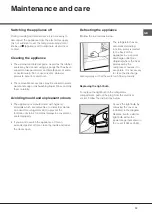 Предварительный просмотр 13 страницы Whirlpool BTS 1620/HA Operating Instructions Manual