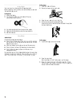 Предварительный просмотр 16 страницы Whirlpool BUILT-IN MICROWAVE OVEN Use & Care Manual