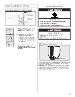 Предварительный просмотр 11 страницы Whirlpool Built-In Super Capacity Dishwasher In Black-On-Sta - Dishwasher In - On-Stainless Installation Instructions Manual