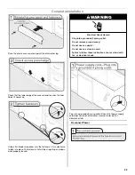 Предварительный просмотр 23 страницы Whirlpool Built-In Super Capacity Dishwasher In Black-On-Sta - Dishwasher In - On-Stainless Installation Instructions Manual