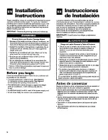 Preview for 12 page of Whirlpool CA25WC50 Installation & User Manual