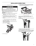 Предварительный просмотр 7 страницы Whirlpool Cabrio 8566931 Use & Care Manual