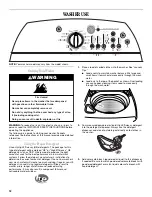 Предварительный просмотр 12 страницы Whirlpool Cabrio 8566931 Use & Care Manual