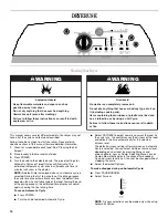 Предварительный просмотр 14 страницы Whirlpool Cabrio W10150626A Use & Care Manual