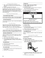 Preview for 26 page of Whirlpool Cabrio W10164159A Use & Care Manual