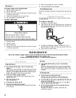 Preview for 26 page of Whirlpool Cabrio W10164159B Use & Care Manual