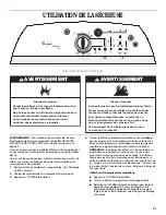 Preview for 41 page of Whirlpool Cabrio W10164159B Use & Care Manual