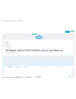 Whirlpool cabrio W10164751A Use & Care Manual предпросмотр