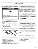 Preview for 21 page of Whirlpool Cabrio W10164752A Use & Care Manual