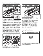 Preview for 8 page of Whirlpool CABRIO W10280475C Use And Care Manual