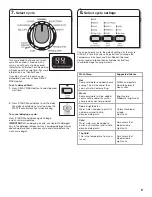 Preview for 9 page of Whirlpool CABRIO W10280475C Use And Care Manual