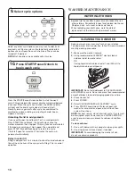 Preview for 10 page of Whirlpool CABRIO W10280475C Use And Care Manual