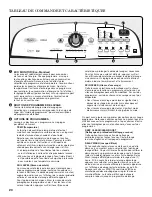 Preview for 20 page of Whirlpool CABRIO W10280475C Use And Care Manual