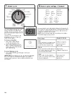 Предварительный просмотр 10 страницы Whirlpool CABRIO W10420497A Use And Care Manual