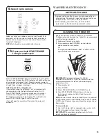 Предварительный просмотр 11 страницы Whirlpool CABRIO W10420497A Use And Care Manual