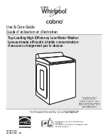 Preview for 1 page of Whirlpool Cabrio W10607427C Use & Care Manual