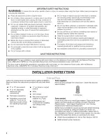 Предварительный просмотр 4 страницы Whirlpool Cabrio WGD6200S Use & Care Manual