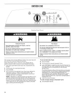 Предварительный просмотр 14 страницы Whirlpool Cabrio WGD6200S Use & Care Manual