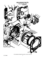 Предварительный просмотр 5 страницы Whirlpool Cabrio WGD6600VW0 Parts List