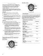 Предварительный просмотр 6 страницы Whirlpool cabrio WGD7600XW1 Use And Care Manual