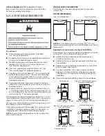 Предварительный просмотр 5 страницы Whirlpool CABRIO WGD8200YW0 Installation Instructions Manual