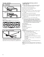 Предварительный просмотр 14 страницы Whirlpool CABRIO WGD8200YW0 Installation Instructions Manual