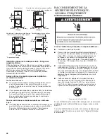 Предварительный просмотр 22 страницы Whirlpool CABRIO WGD8200YW0 Installation Instructions Manual