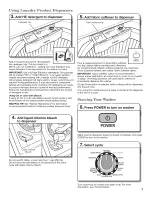 Preview for 7 page of Whirlpool Cabrio WTW5500XL0 Use And Care Manual