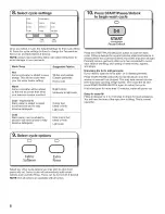 Preview for 8 page of Whirlpool Cabrio WTW5500XL0 Use And Care Manual