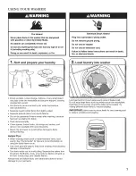 Preview for 7 page of Whirlpool Cabrio WTW5600XW0 Use And Care Manual