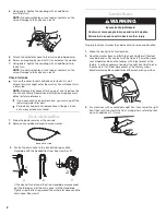 Предварительный просмотр 8 страницы Whirlpool Cabrio,- WTW6200V Installation Instructions Manual