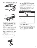 Предварительный просмотр 9 страницы Whirlpool Cabrio,- WTW6200V Installation Instructions Manual