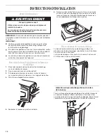 Предварительный просмотр 14 страницы Whirlpool Cabrio,- WTW6200V Installation Instructions Manual