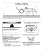 Предварительный просмотр 35 страницы Whirlpool Cabrio WTW6300SB2 Use & Care Manual