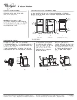 Предварительный просмотр 1 страницы Whirlpool Cabrio,- WTW6300W Installation Information
