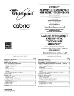 Preview for 1 page of Whirlpool CABRIO WTW6300WW0 Use & Care Manual