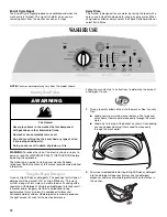 Предварительный просмотр 12 страницы Whirlpool Cabrio WTW6600SW Use And Care Manual