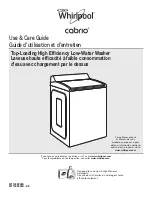 Whirlpool Cabrio WTW7000DW3 Use & Care Manual предпросмотр