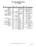 Preview for 2 page of Whirlpool Cabrio WTW7340XW Parts List