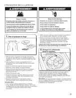 Предварительный просмотр 27 страницы Whirlpool Cabrio WTW7800XB0 Use And Care Manual