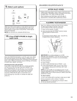 Предварительный просмотр 11 страницы Whirlpool Cabrio WTW7800XB3 Use And Care Manual