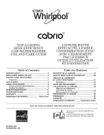 Whirlpool Cabrio WTW8200YW0 Use And Care Manual предпросмотр